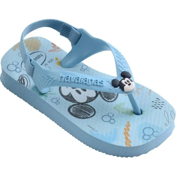 HAVAIANAS BABY DISNEY CLASSICS II Detské žabky, svetlomodrá, veľkosť 23