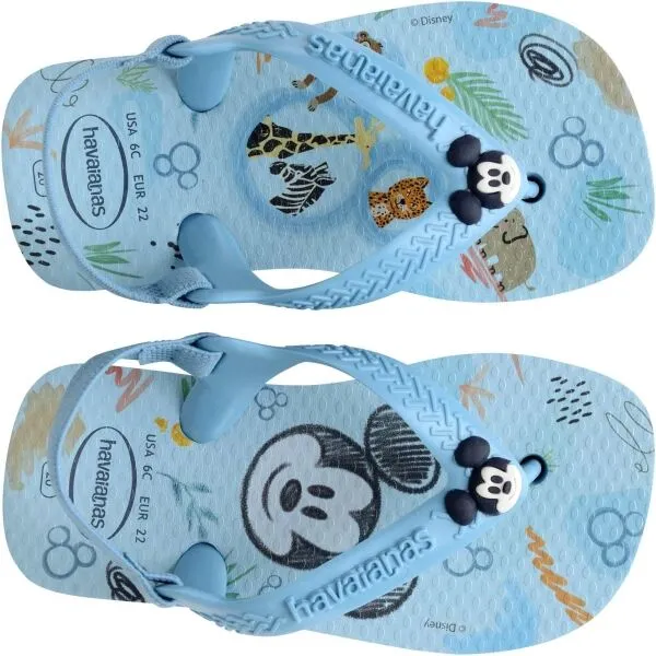HAVAIANAS BABY DISNEY CLASSICS II Detské žabky, svetlomodrá, veľkosť 23