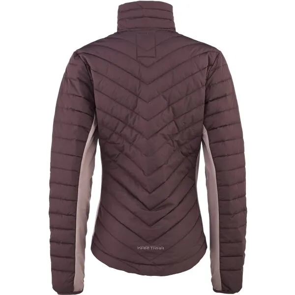 KARI TRAA EVA DOWN JACKET Dámska páperová izolačná bunda, vínová, veľkosť