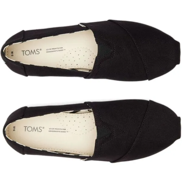 TOMS RECYCLED COT CAN WM ALPR Dámske espadrilky, čierna, veľkosť