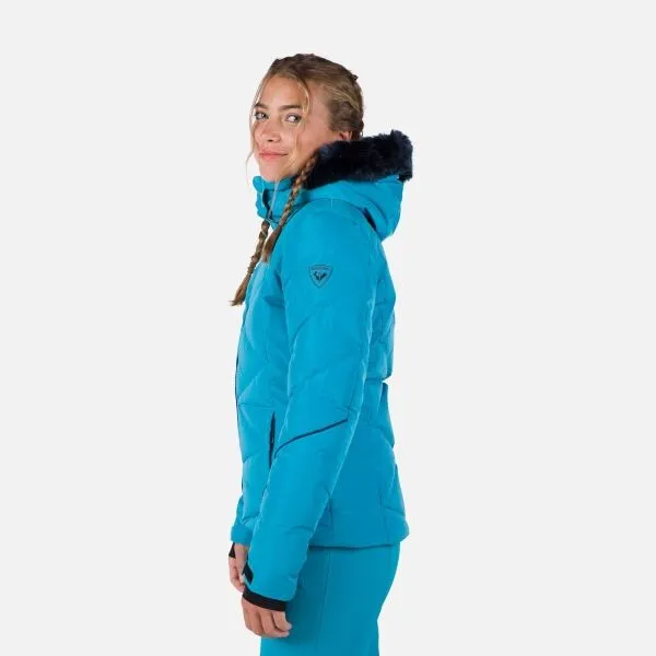 Rossignol W STACI PEARLY Dámska lyžiarska bunda, modrá, veľkosť