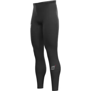 Compressport RUN UNDER CONTROL FULL TIGHTS Pánske bežecké kompresné legíny, čierna, veľkosť