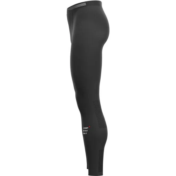 Compressport RUN UNDER CONTROL FULL TIGHTS Pánske bežecké kompresné legíny, čierna, veľkosť