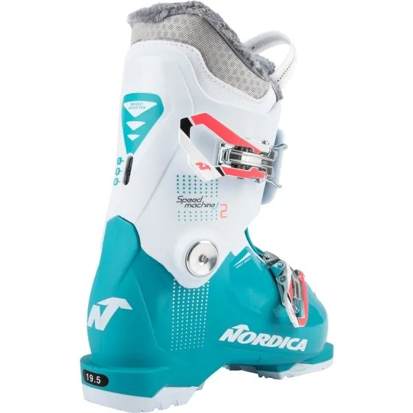 Nordica SPEEDMACHINE J 2 Detská lyžiarska obuv, tyrkysová, veľkosť