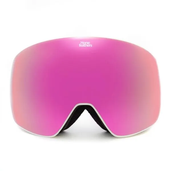 HORSEFEATHERS Okuliare na snowboard Scout - white/mirror pink WHITE