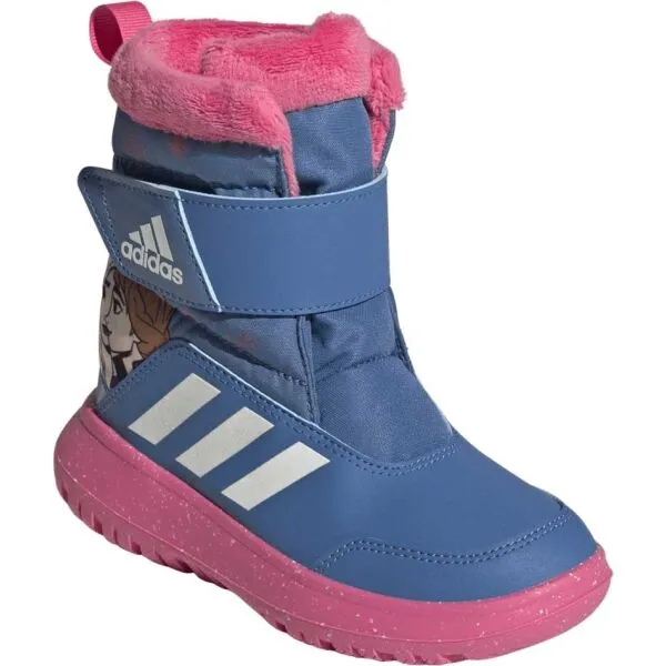 adidas WINTERPLAY FROZEN C Detská zimná obuv, modrá, veľkosť