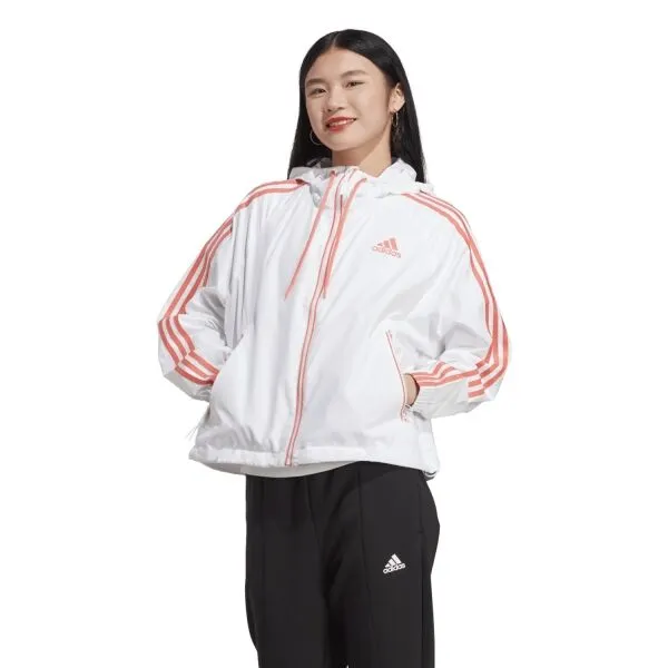 adidas BSC 3S W.R. J Dámska vetrovka, biela, veľkosť
