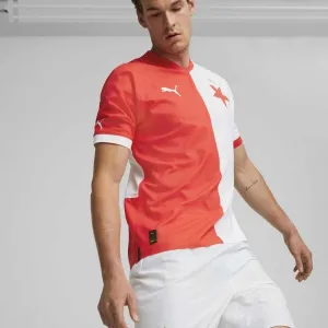 Puma SKS INTL SHIRT PROMO Pánsky dres, červená, veľkosť