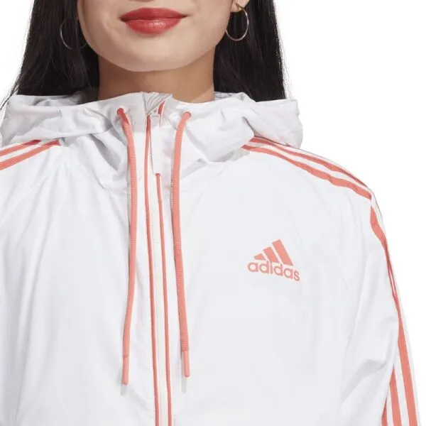 adidas BSC 3S W.R. J Dámska vetrovka, biela, veľkosť