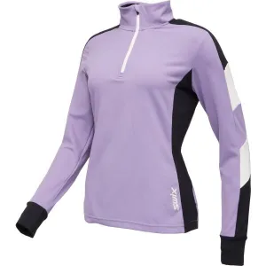 Swix TISTA 1/2 MID LAYER W Dámska funkčná mikina so stojačikom, fialová, veľkosť