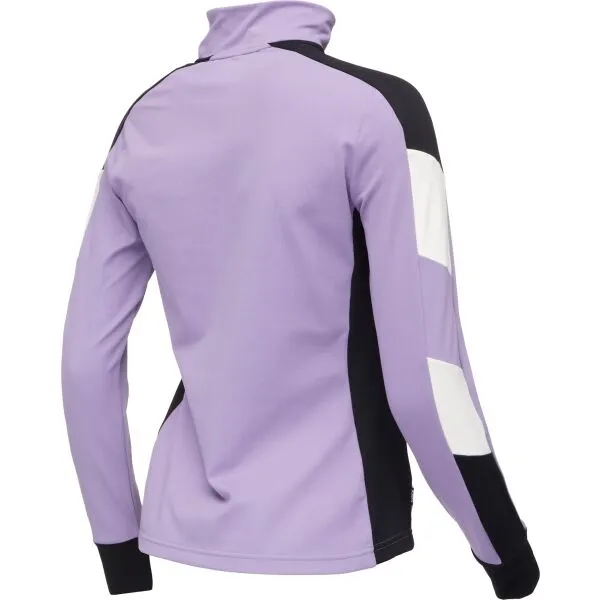 Swix TISTA 1/2 MID LAYER W Dámska funkčná mikina so stojačikom, fialová, veľkosť