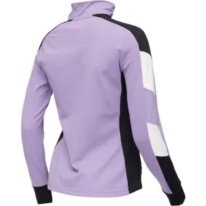 Swix TISTA 1/2 MID LAYER W Dámska funkčná mikina so stojačikom, fialová, veľkosť