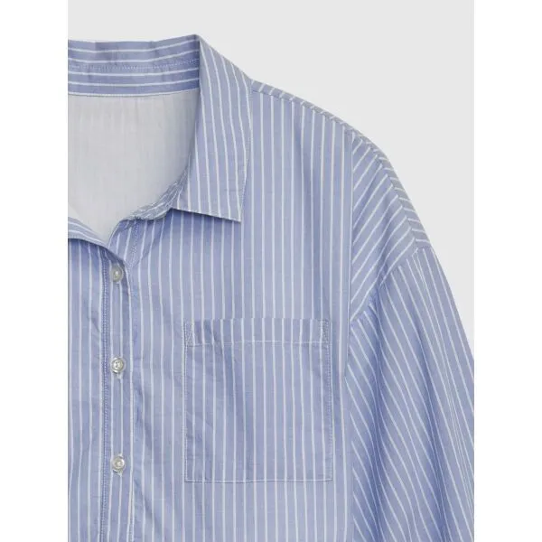 GAP LS STRIPED Dievčenské šaty, svetlomodrá, veľkosť