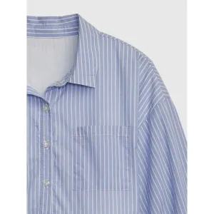 GAP LS STRIPED Dievčenské šaty, svetlomodrá, veľkosť