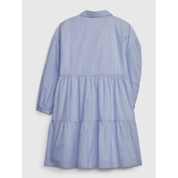 GAP LS STRIPED Dievčenské šaty, svetlomodrá, veľkosť