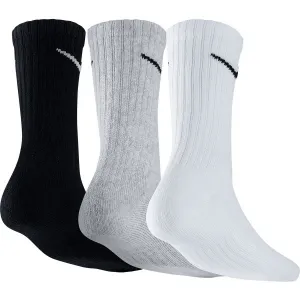 Nike 3PPK VALUE COTTON CREW 3PPK VALUE COTTON CREW - Športové ponožky, čierna, veľkosť