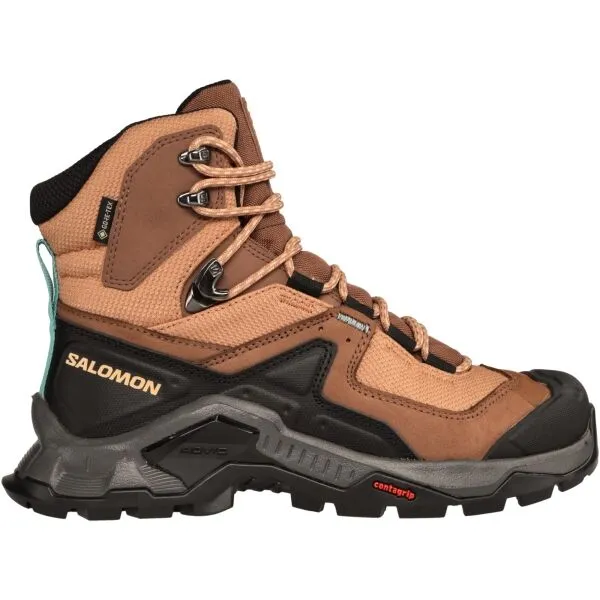 Salomon QUEST ELEMENT GTX W Dámska kožená turistická obuv, hnedá, veľkosť 40 2/3