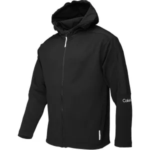 Calvin Klein PW - FULL ZIP HOODIE Pánska mikina, čierna, veľkosť