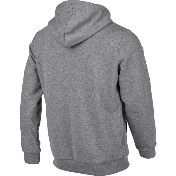 Puma SLAVIA PRAGUE GRAPHIC HOODY Pánska mikina, sivá, veľkosť