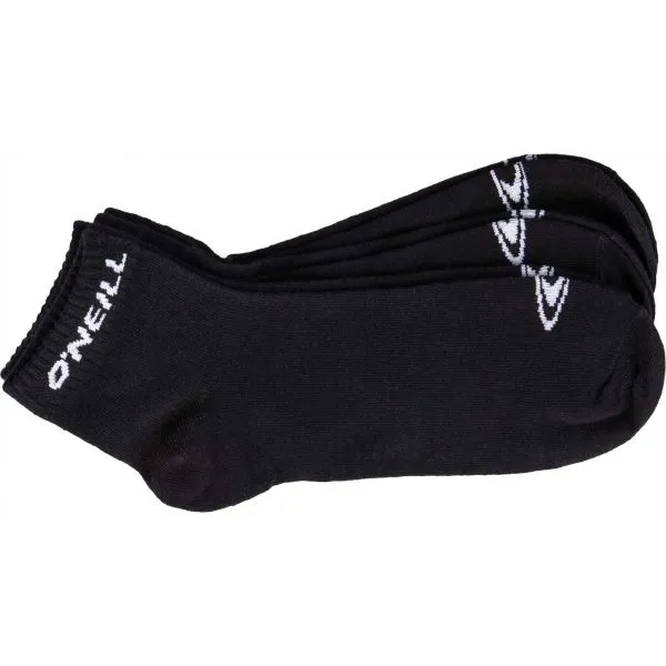 O'Neill QUARTER ONEILL 3P Unisex ponožky, čierna, veľkosť 39-42