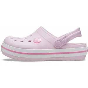 Crocs CROCBAND CLOG K Detská nazúvacia obuv, ružová, veľkosť 29/30