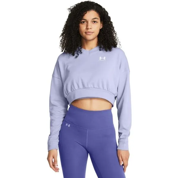 Under Armour RIVAL TERRY Dámska mikina, fialová, veľkosť
