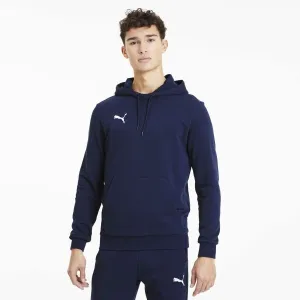 Puma TEAMGOAL 23 CAUSALS HOODY Pánska futbalová mikina, tmavo modrá, veľkosť