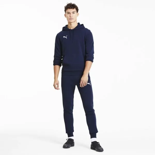 Puma TEAMGOAL 23 CAUSALS HOODY Pánska futbalová mikina, tmavo modrá, veľkosť