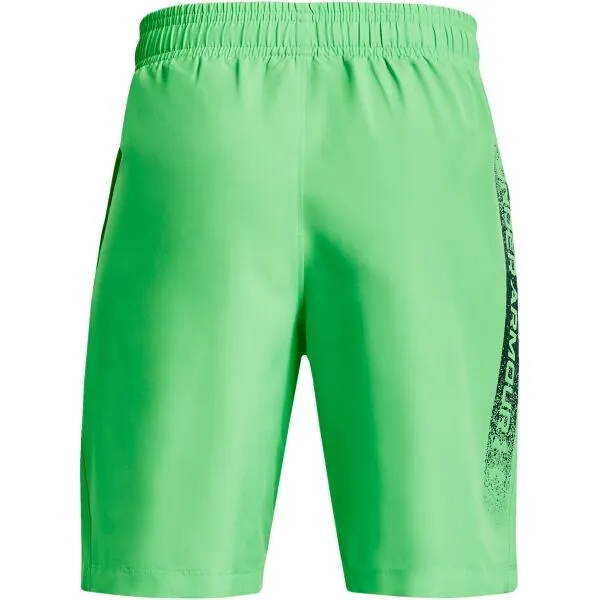 Under Armour WOVEN GRAPHIC SHORTS Chlapčenské kraťasy, svetlo zelená, veľkosť XL