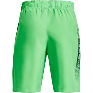 Under Armour WOVEN GRAPHIC SHORTS Chlapčenské kraťasy, svetlo zelená, veľkosť XL