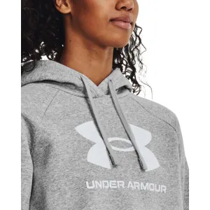 Under Armour RIVAL FLEECE BIG LOGO Dámska mikina, sivá, veľkosť S