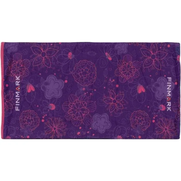 Finmark MULTIFUNCTIONAL SCARF WITH FLEECE Detská multifunkčná šatka, fialová, veľkosť UNI
