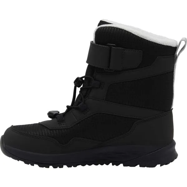 Jack Wolfskin POLAR BEAR-B TEXAPORE HIGH VC J Detská zimná obuv, čierna, veľkosť