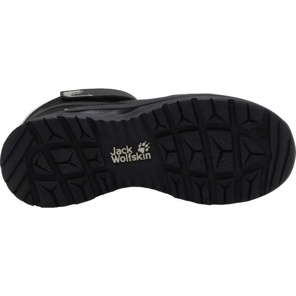 Jack Wolfskin POLAR BEAR-B TEXAPORE HIGH VC J Detská zimná obuv, čierna, veľkosť