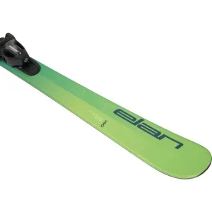 Elan FORMULA S JRS + EL 7.5 Detské zjazdové lyže, tmavo zelená, veľkosť