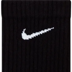 Nike EVERYDAY CUSH CREW 3PR U Ponožky, čierna, veľkosť