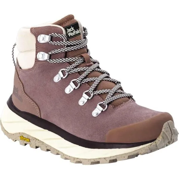 Jack Wolfskin TERRAVENTURE URBAN MID W Dámska turistická obuv, ružová, veľkosť
