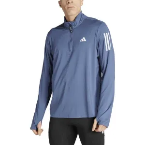 adidas OWN THE RUN HALF-ZIP Pánska bežecká bunda, modrá, veľkosť