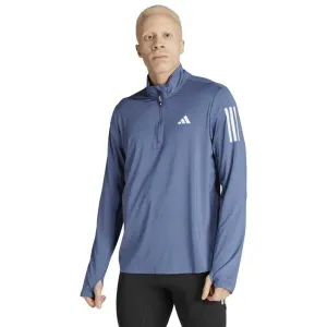 adidas OWN THE RUN HALF-ZIP Pánska bežecká bunda, modrá, veľkosť