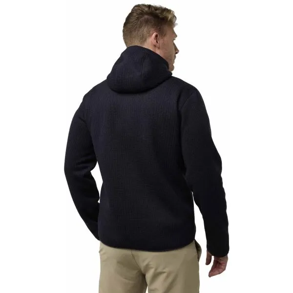 Jack Wolfskin KAMINFEUER HOODED JKT M Pánska outdoorová mikina, tmavo modrá, veľkosť