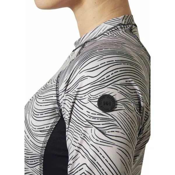 Helly Hansen WATERWEAR RASHGUARD W Dámsky funkčný zvršok, sivá, veľkosť