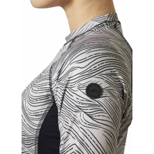 Helly Hansen WATERWEAR RASHGUARD W Dámsky funkčný zvršok, sivá, veľkosť