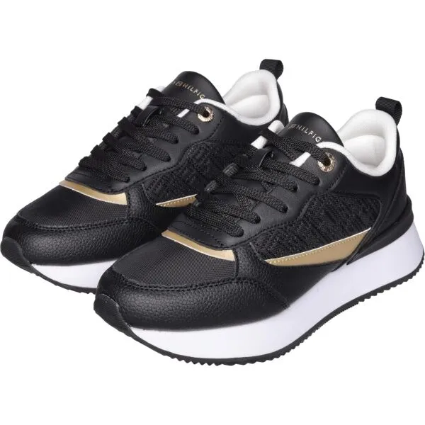 Tommy Hilfiger MONOGRAM RUNNER Dámska obuv, čierna, veľkosť