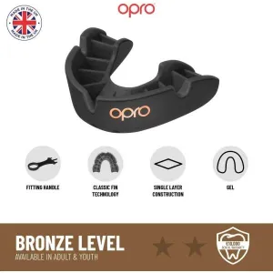Opro BRONZE Chránič zubov, čierna, veľkosť UNI