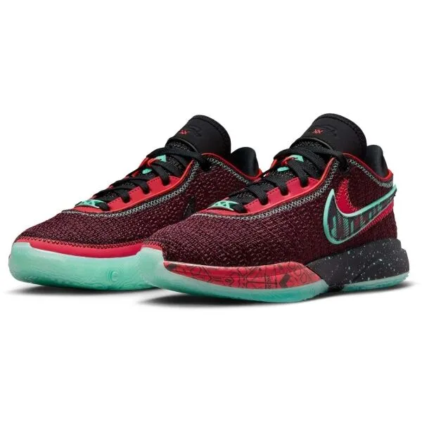 Nike LEBRON XX SE GS Detská basketbalová obuv, červená, veľkosť 36