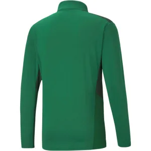 Puma TEAMCUP 1/4 ZIP TOP Pánska tréningová mikina, zelená, veľkosť