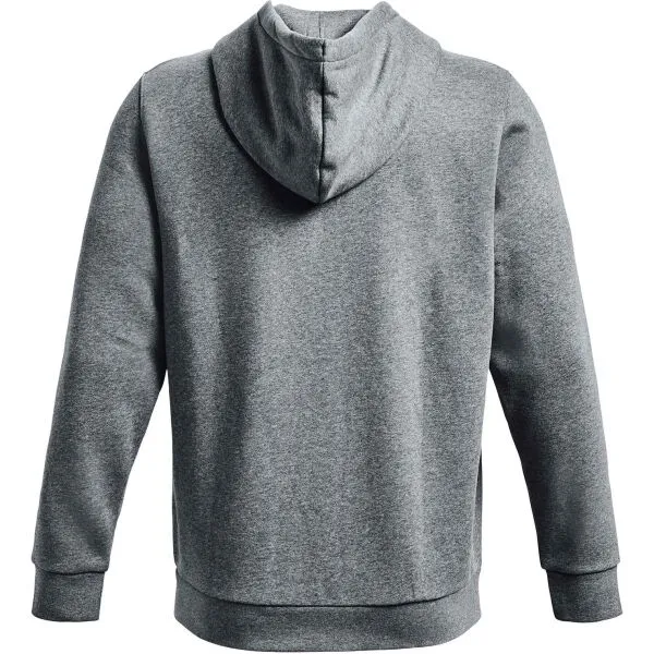 Pánska tréningová mikina so zipsom UNDER ARMOUR UA Essential Fleece FZ Hood-GRY-1373881-012