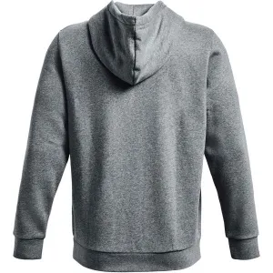 Pánska tréningová mikina so zipsom UNDER ARMOUR UA Essential Fleece FZ Hood-GRY-1373881-012