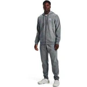 Pánska tréningová mikina so zipsom UNDER ARMOUR UA Essential Fleece FZ Hood-GRY-1373881-012