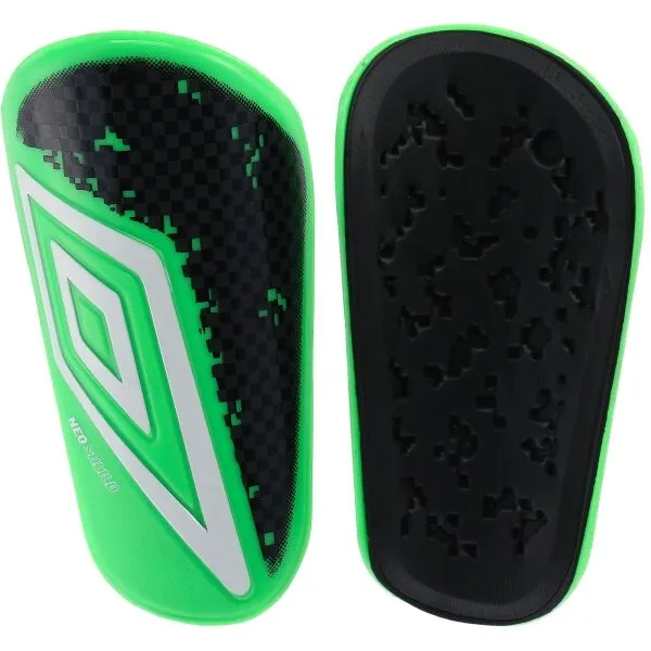 Umbro NEO SHIELD GUARD W/SLEEVE Futbalové chrániče, zelená, veľkosť